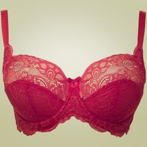 Panache Red Andorra Bra US 32K
